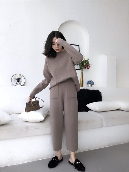 Thin Knit Pants Casual Pants Fashion Suit Women